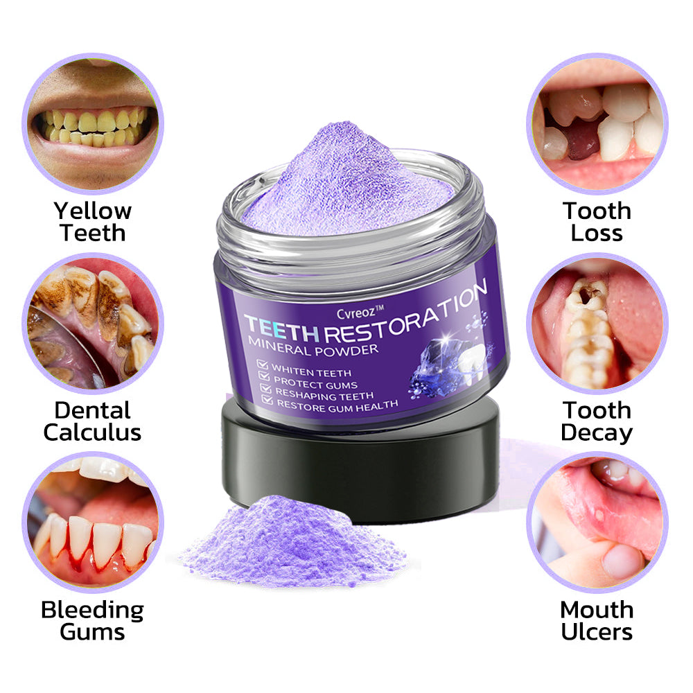 Cvreozโข (ADA recommended)Teeth Restoration Mineral Powder(๐๐๐ข๐ฆ๐ข๐ญ๐๐ ๐ญ๐ข๐ฆ๐ ๐๐ข๐ฌ๐๐จ๐ฎ๐ง๐ญ ๐๐๐ฌ๐ญ ๐๐ ๐ฆ๐ข๐ง๐ฎ๐ญ๐๐ฌ๐) โ๏ธ