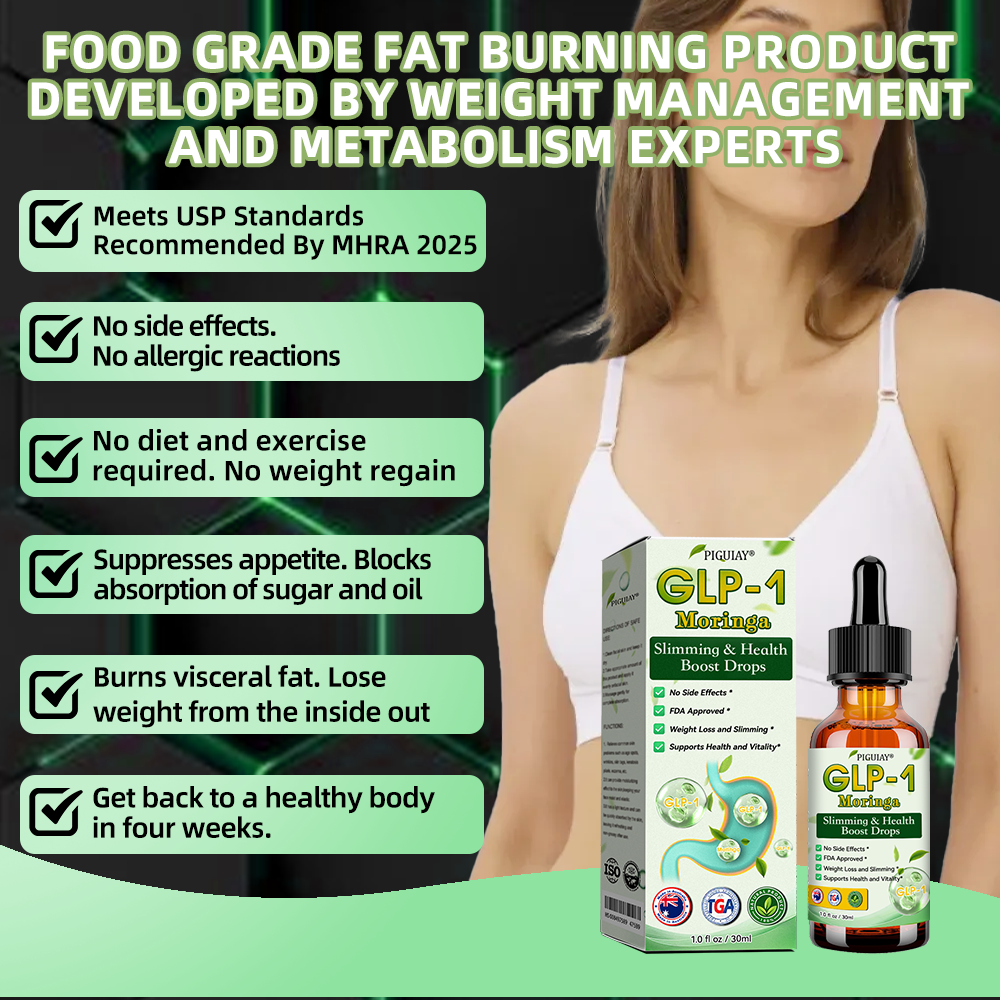 【Last Day Promotion 60% OFF🇦🇺】Piguiay® GLP-1 Moringa Slimming & Health Boost Drops(Food-grade fat burner - 24/7 Release | Lose 5-8 kg FAST | 90% Sugar Drop | )🇦🇺