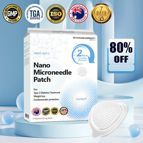 【Last Day Promotion 60% OFF🥇】Lenreey® NIDDK-Tirzepatide Nano Microneedle Patch 🇦🇺👨⚕️(Zero Pain, 24/7 Release | Lose 9 kg FAST | 90% Sugar Drop | )