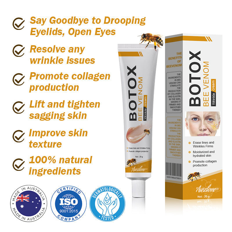 Made and shipped from the AU✅-Awzlove™ Botox Bee Venom Wrinkle Removal Cream-Last Day Promotion 70% OFF🐝