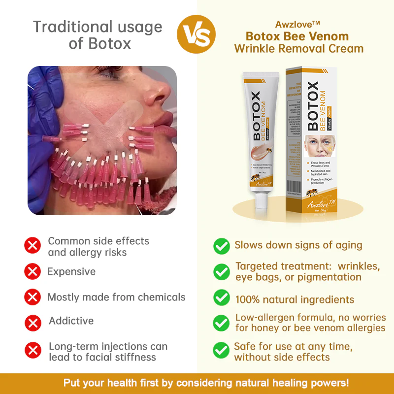 Made and shipped from the AU✅-Awzlove™ Botox Bee Venom Wrinkle Removal Cream-Last Day Promotion 70% OFF🐝
