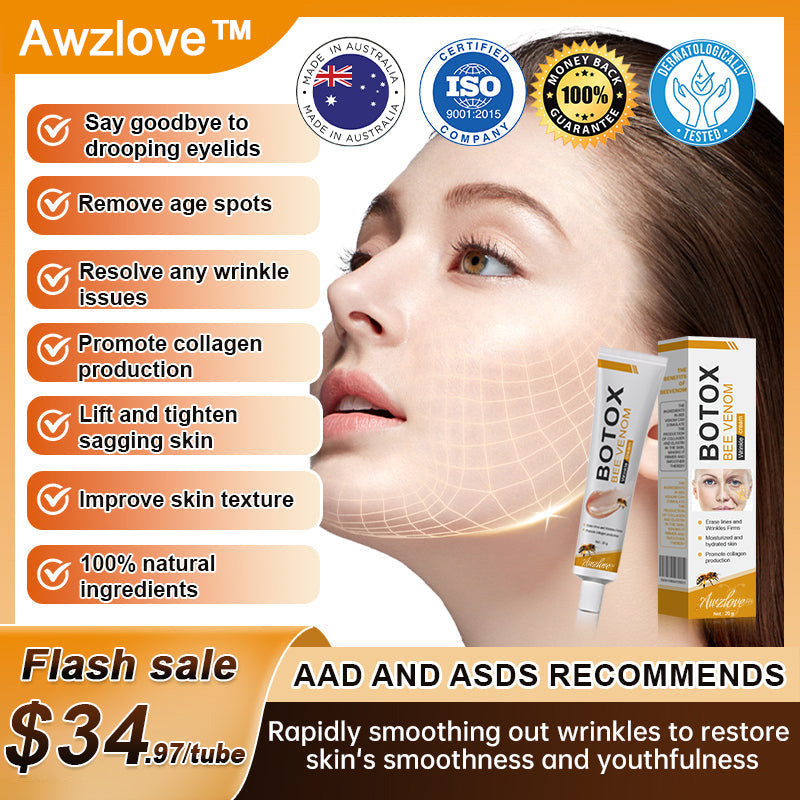 Made and shipped from the AU✅-Awzlove™ Botox Bee Venom Wrinkle Removal Cream-Last Day Promotion 70% OFF🐝