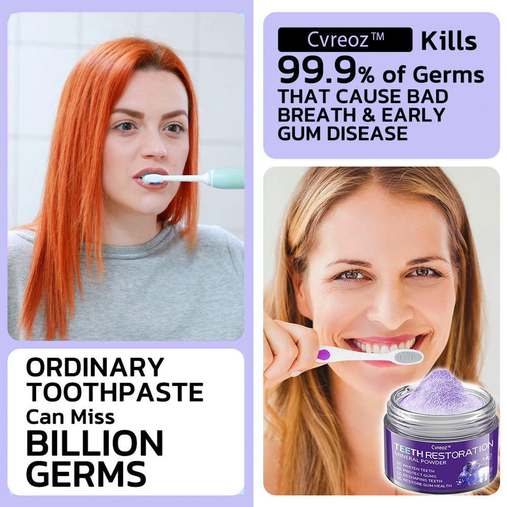Cvreozโข (ADA recommended)Teeth Restoration Mineral Powder(๐๐๐ข๐ฆ๐ข๐ญ๐๐ ๐ญ๐ข๐ฆ๐ ๐๐ข๐ฌ๐๐จ๐ฎ๐ง๐ญ ๐๐๐ฌ๐ญ ๐๐ ๐ฆ๐ข๐ง๐ฎ๐ญ๐๐ฌ๐) โ๏ธ