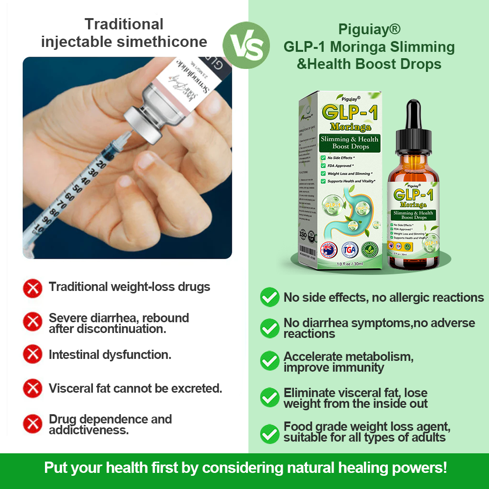 【Last Day Promotion 60% OFF🥇】Piguiay® GLP-1 Moringa Slimming & Health Boost Drops(Food-grade fat burner - 24/7 Release | Lose 5-8 kg FAST | 90% Sugar Drop | )💌