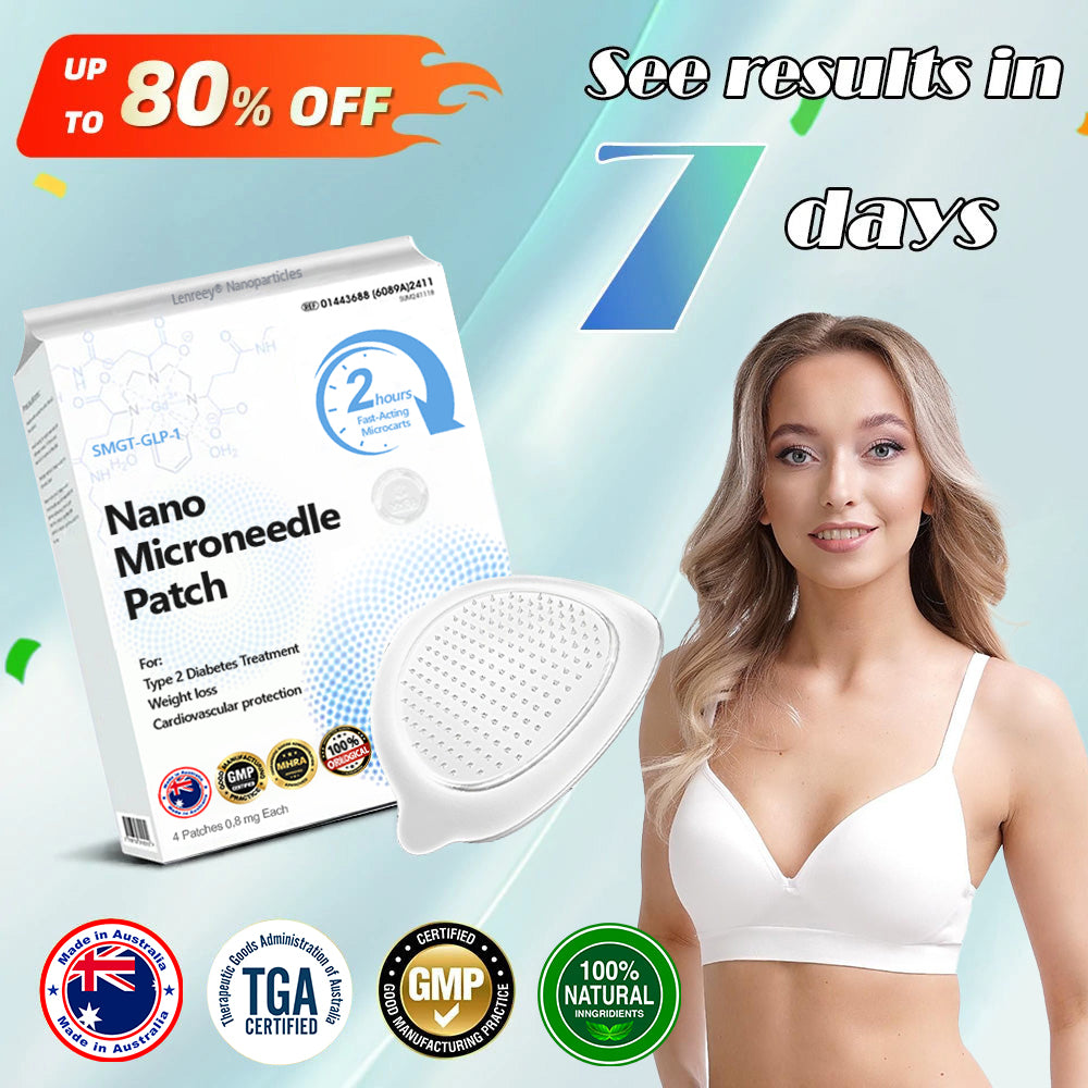 【Last Day Promotion 60% OFF🥇】Lenreey® NIDDK-Tirzepatide Nano Microneedle Patch 🇦🇺👨⚕️(Zero Pain, 24/7 Release | Lose 9 kg FAST | 90% Sugar Drop | )