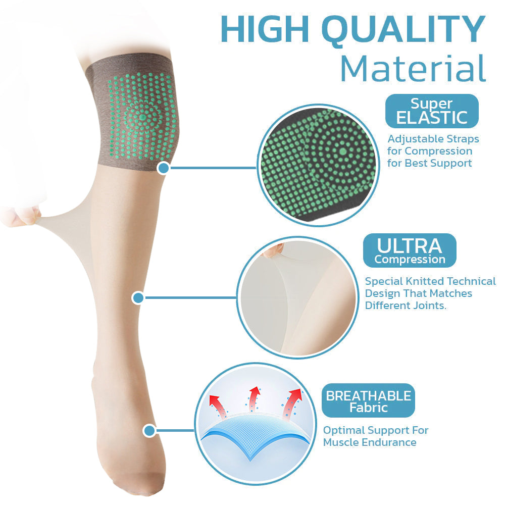 [Official Brand Store] PEARLMOON™ Ionic Correction Lymphatic Detoxification Long Tube Silk Stockings (⭐⭐⭐⭐⭐limited time offer, lasts 30 minutes)🎭