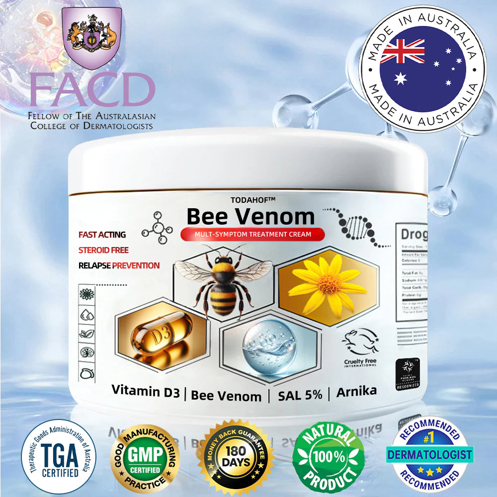 TODAHOF™ Bee Venom Multi-Symptom Skin Treatment Cream (👨‍⚕ACD RECOMMENDS)🇦🇺