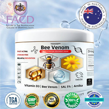 TODAHOF™ Bee Venom Multi-Symptom Skin Treatment Cream (👨‍⚕ACD RECOMMENDS)🇦🇺
