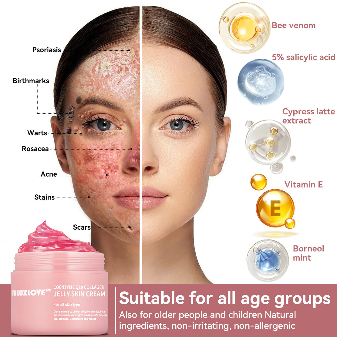 Coenzyme Q10 Collagen Jelly Skin Cream--Christmas promotion, up to 80% discount, Australia News reported products 💝